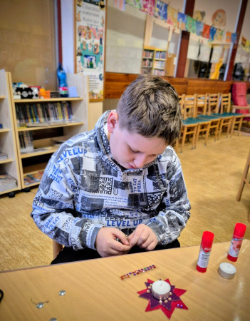 Vánoční tvoření knihovna Bolevec